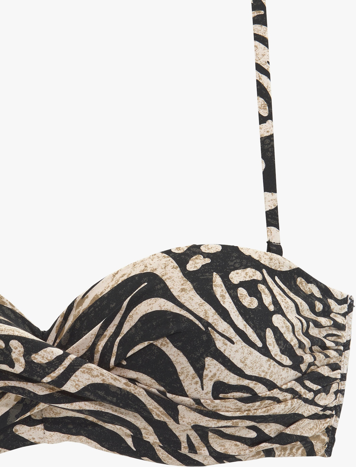 Bruno Banani Maillot de bain bandeau à armatures - marron imprimé