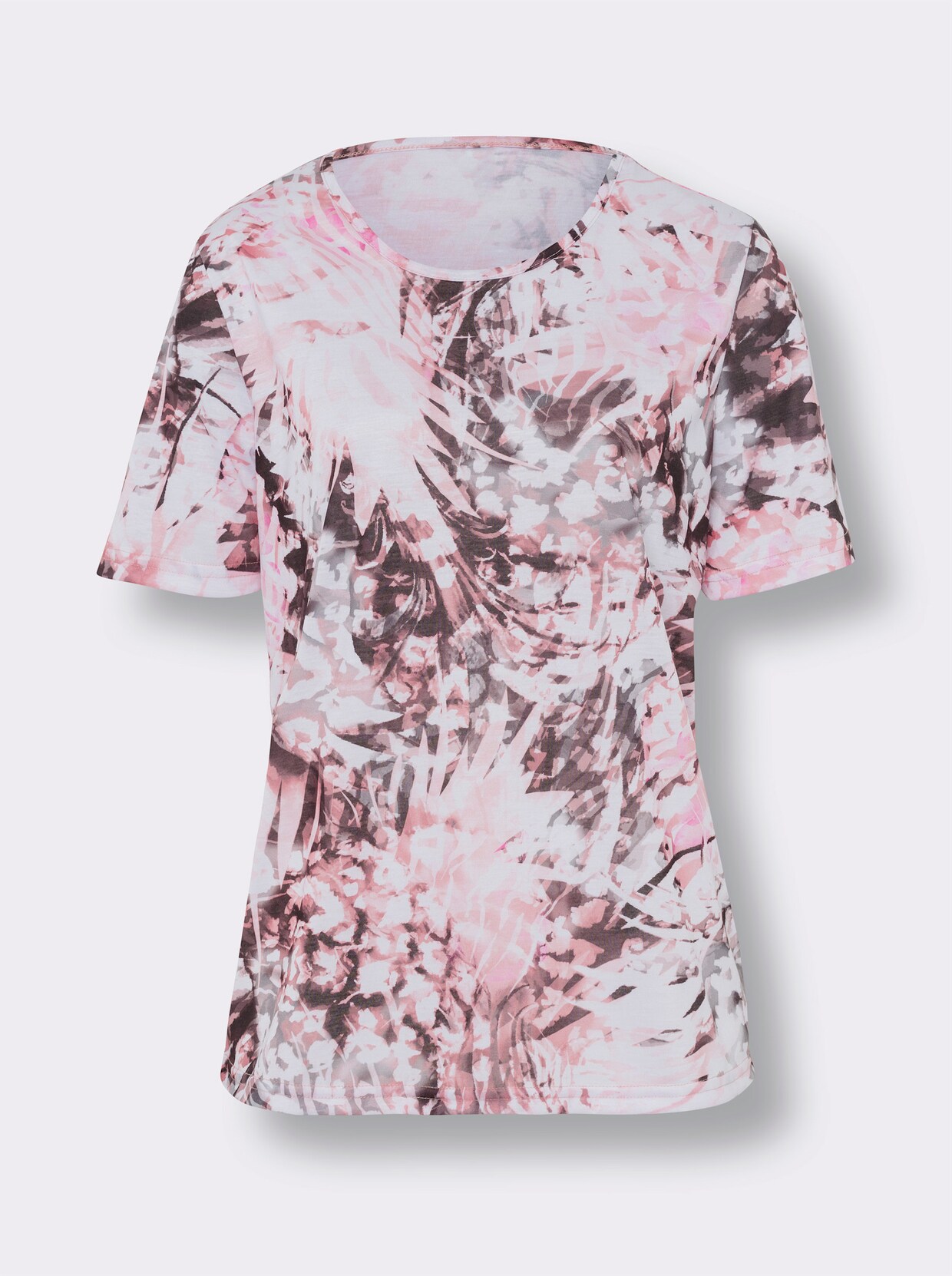 Shirt - rosenquarz-weiß-bedruckt