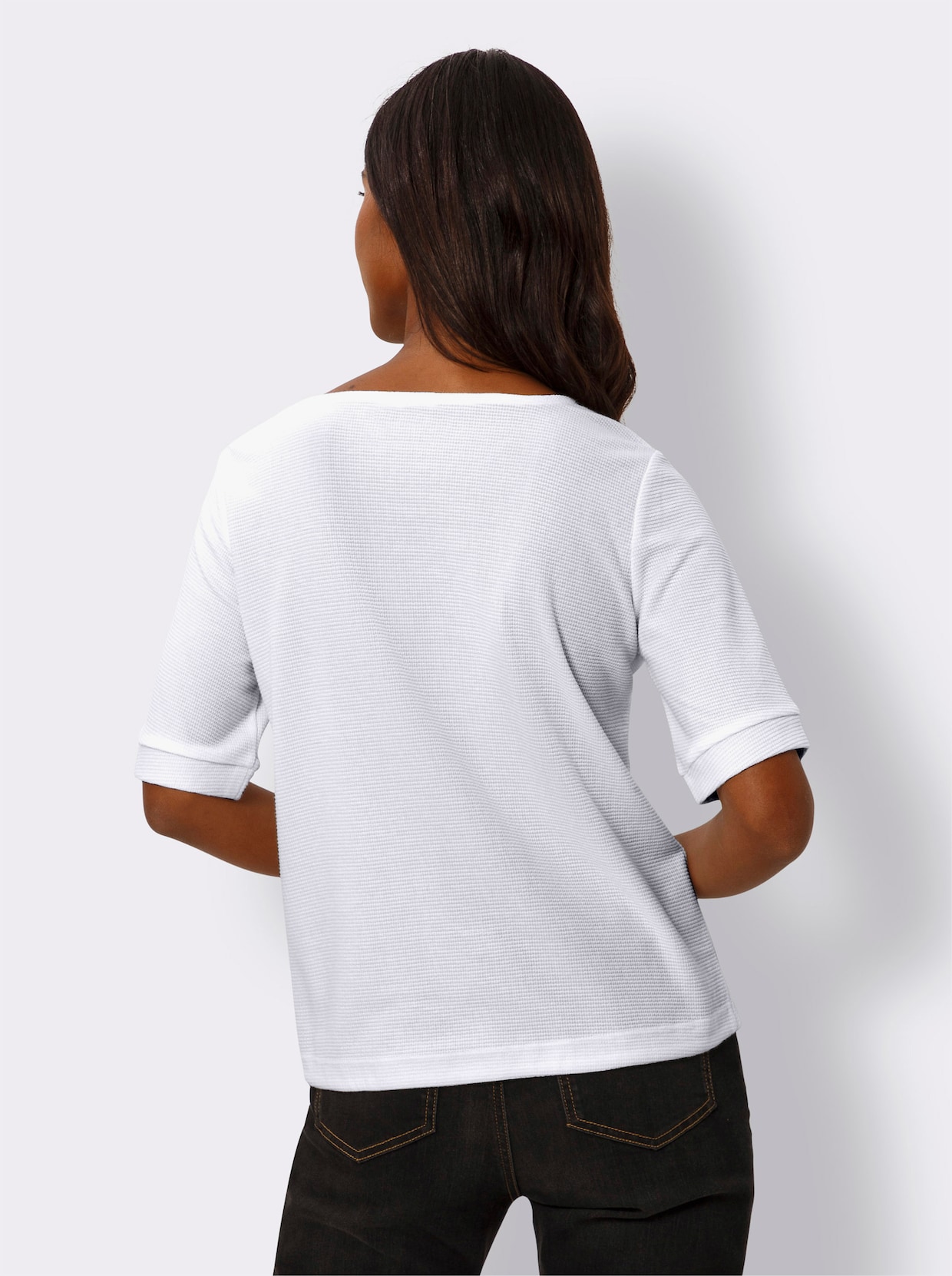 heine Shirt met korte mouwen - ecru