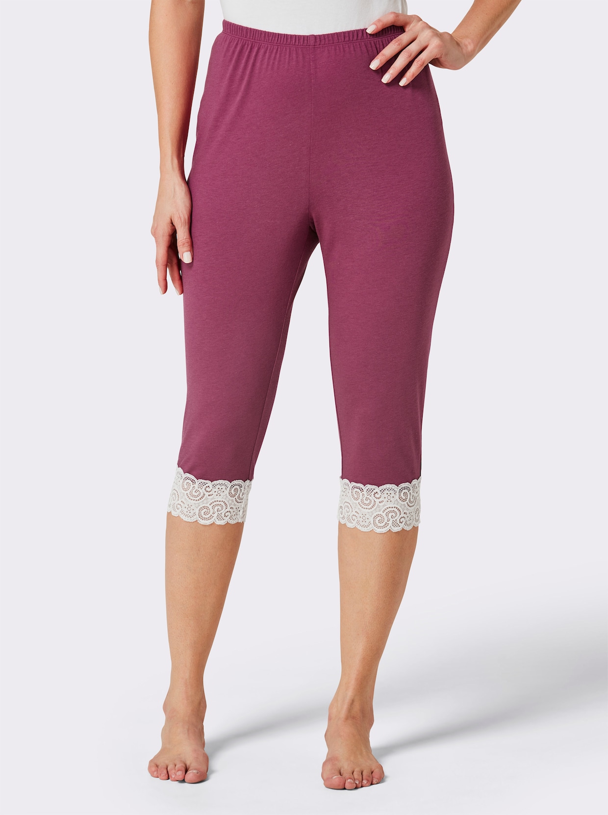 wäschepur Capri-legging - malve