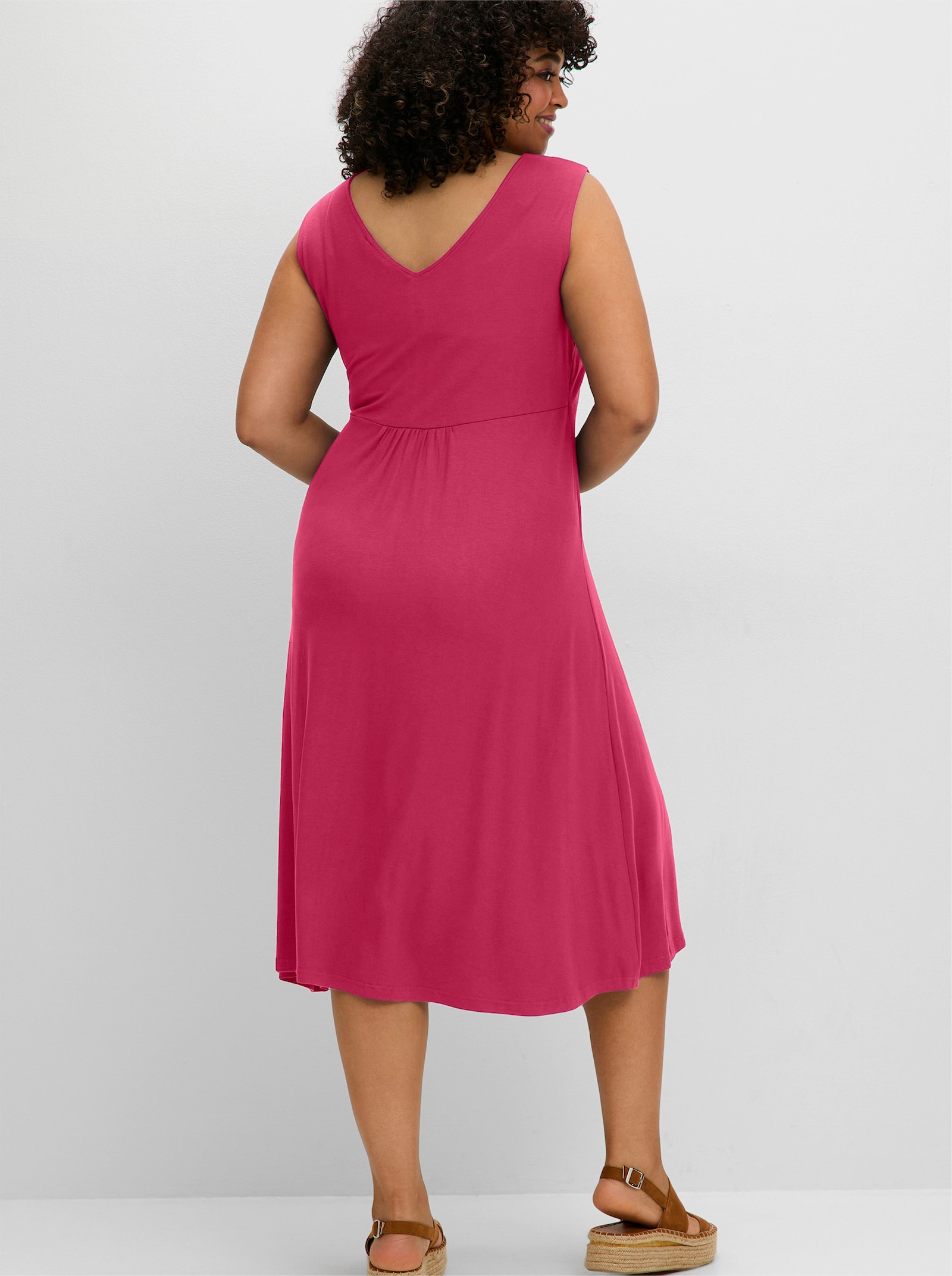 sheego Jerseykleid - pink