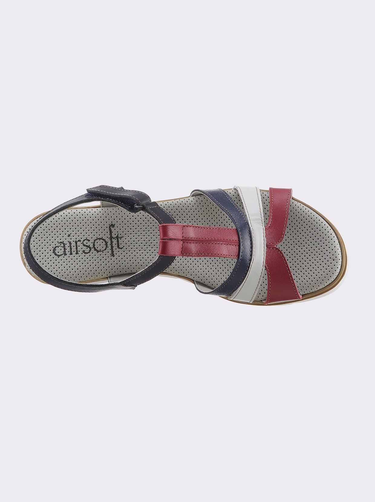 airsoft modern+ Sandalette - dunkelblau-rot