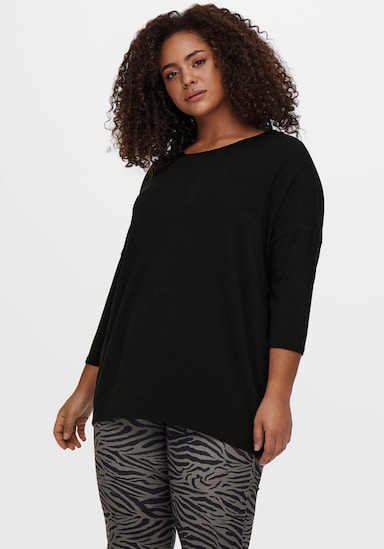 3/4-Arm-Shirt - schwarz