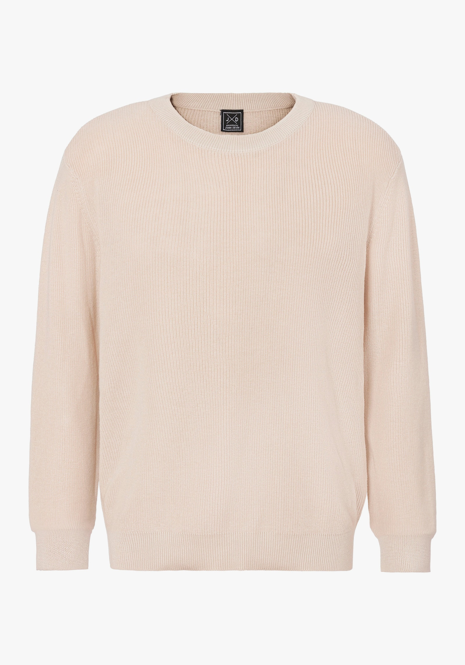 John Devin Gebreide pullover - beige