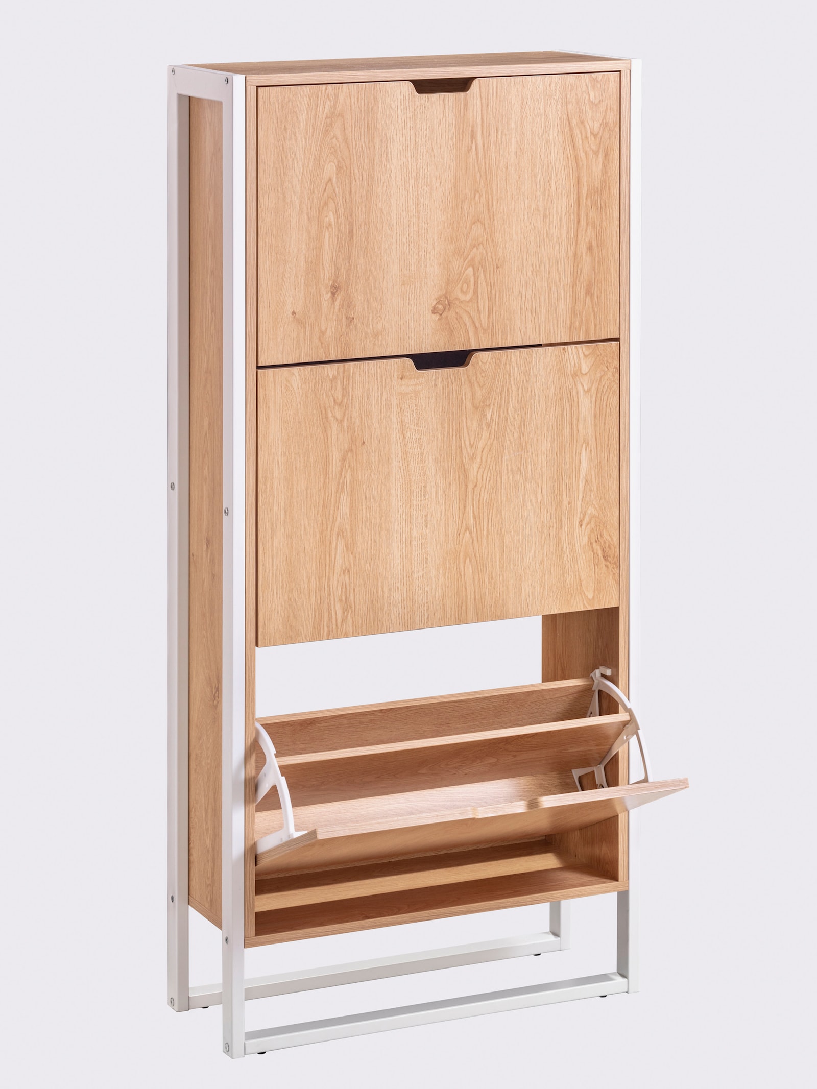 heine home Schuhschrank - natur-weiß