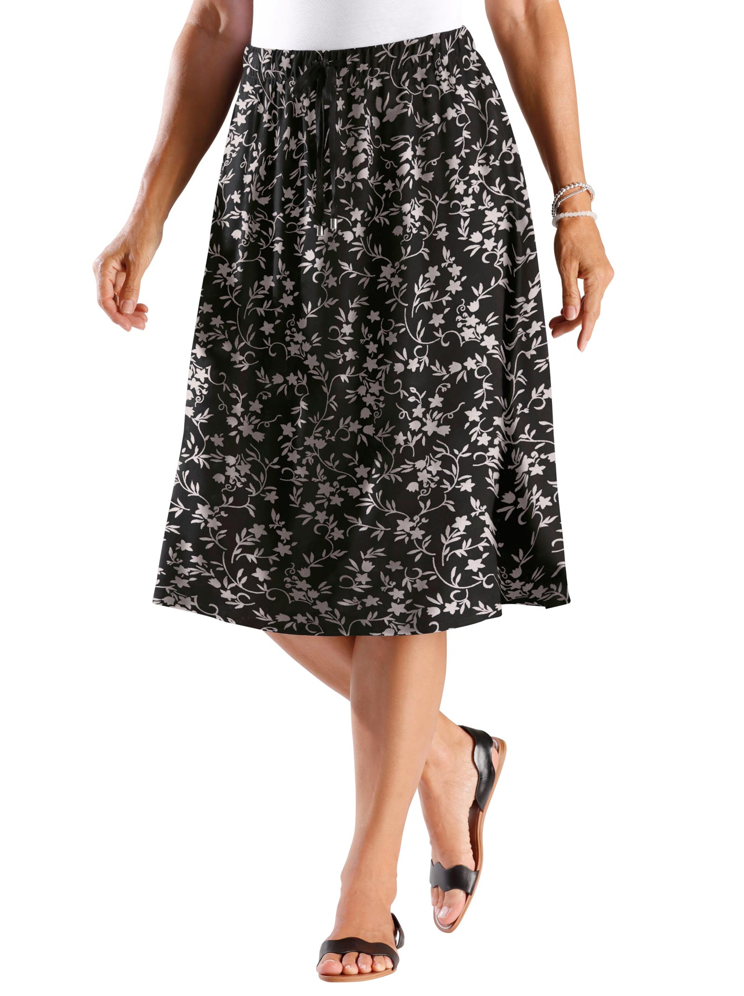 Rock - schwarz-geblümt