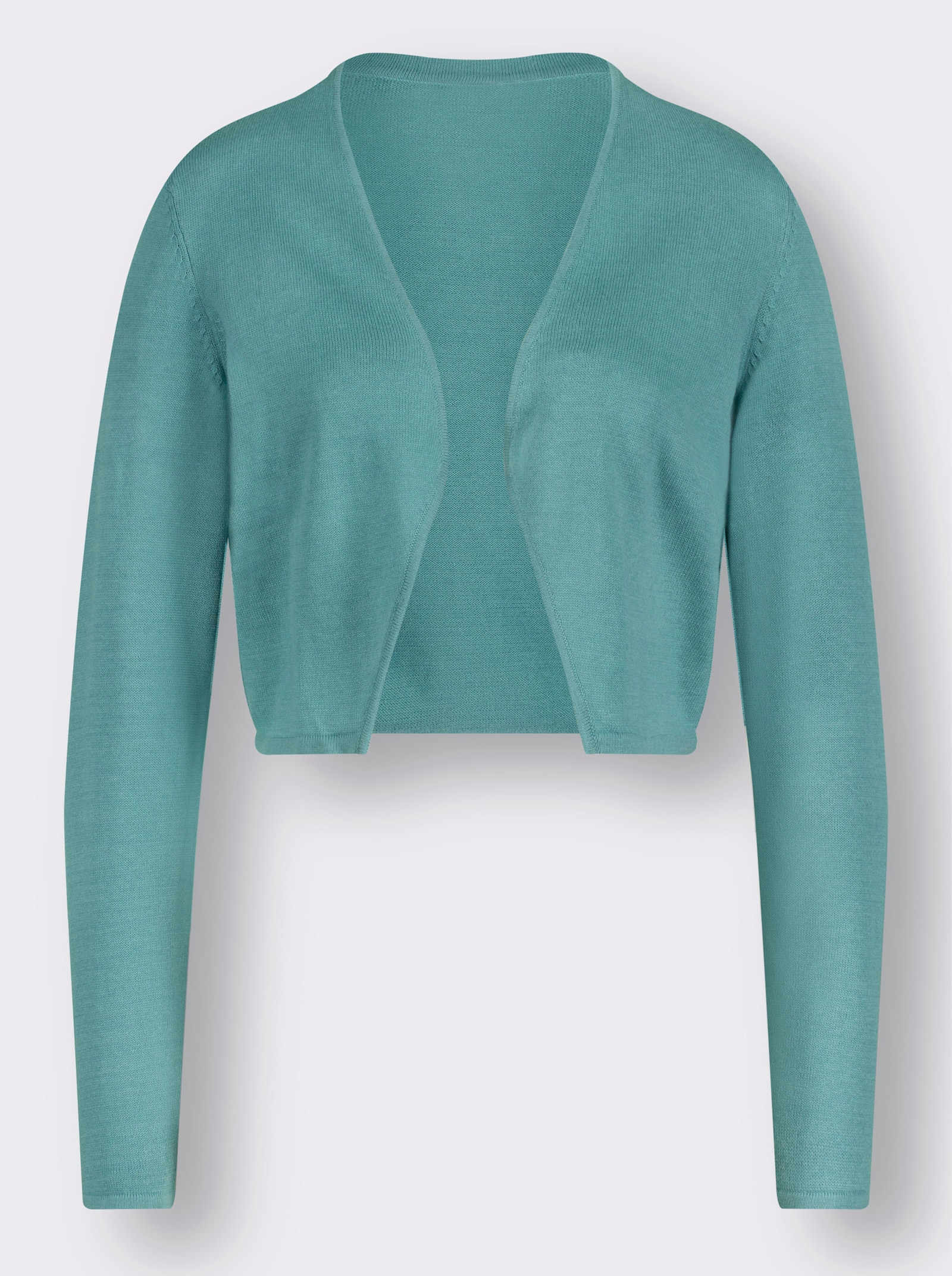 Boléro sans fermeture en qualité tricot fin - océan