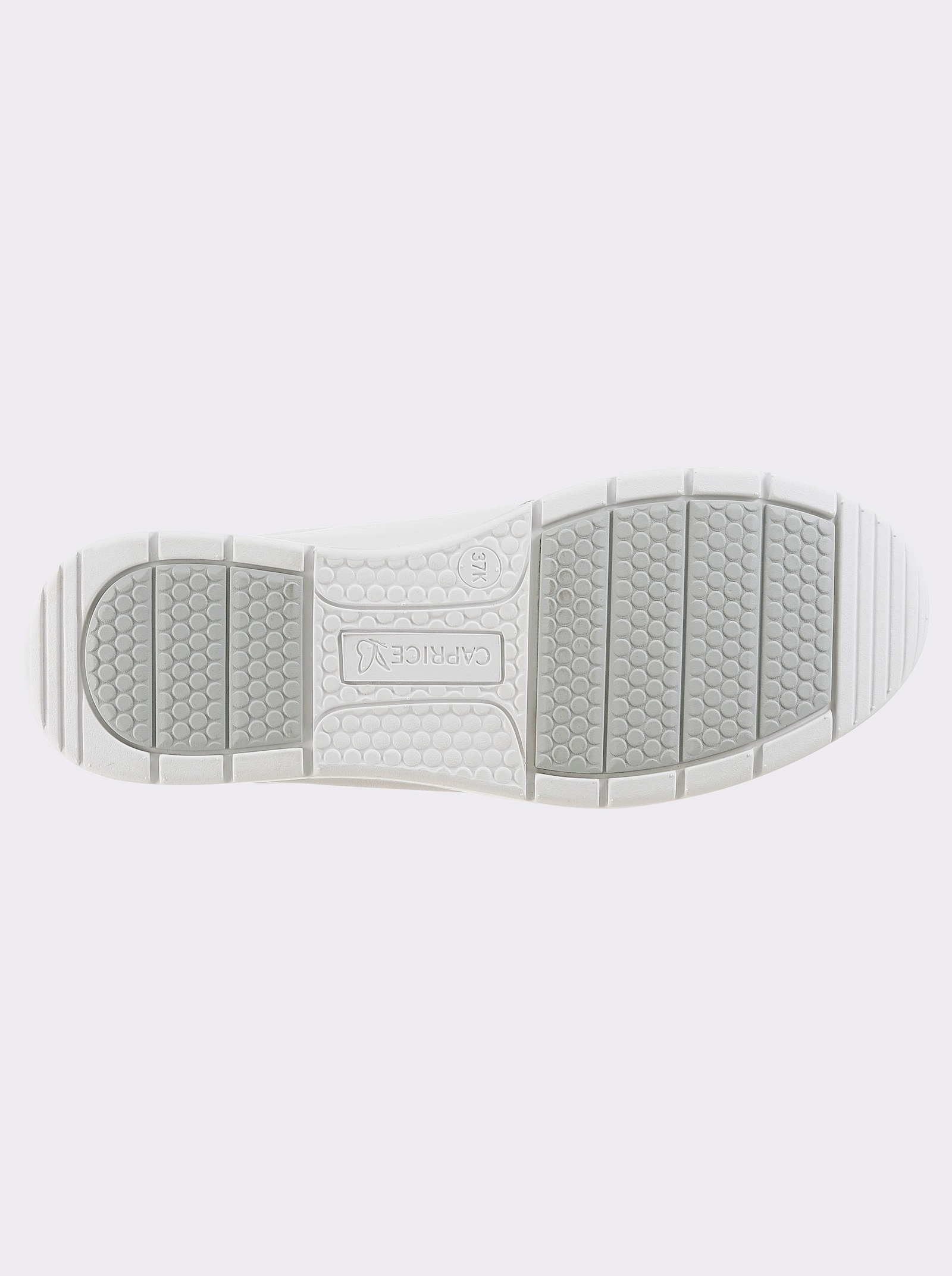 Caprice Sneaker mit waschbarem Wechselfußbett, Weite K - weiß