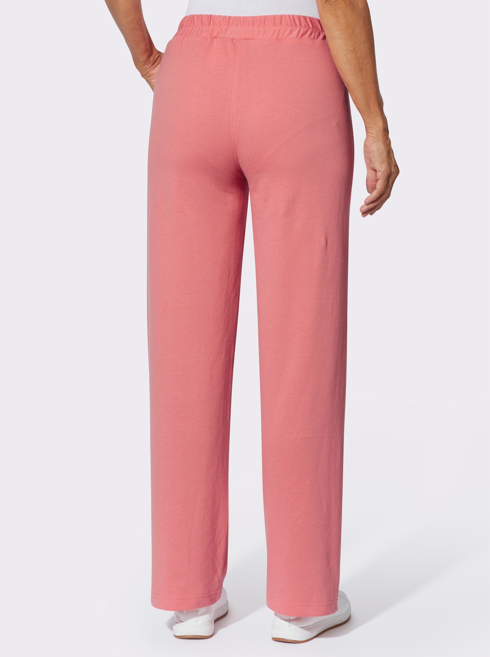 Sweathose in weiter Schlupfform - flamingo