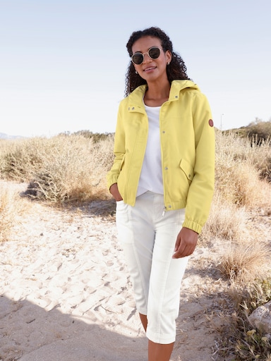 Jacke mit elastischen Abschlüssen - zitrone