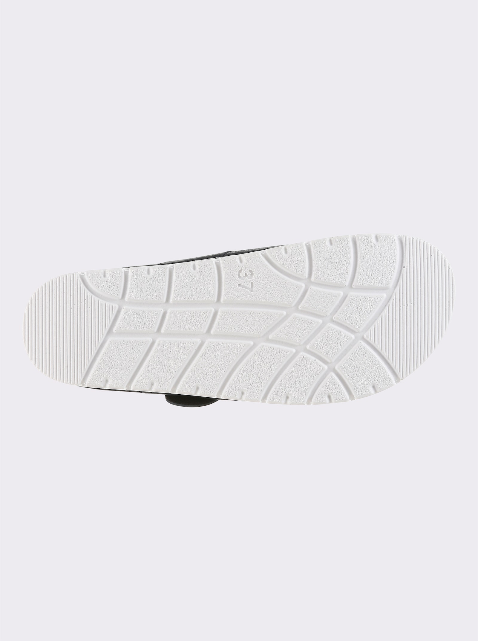 heine Pantolette mit Plateausohle - marine