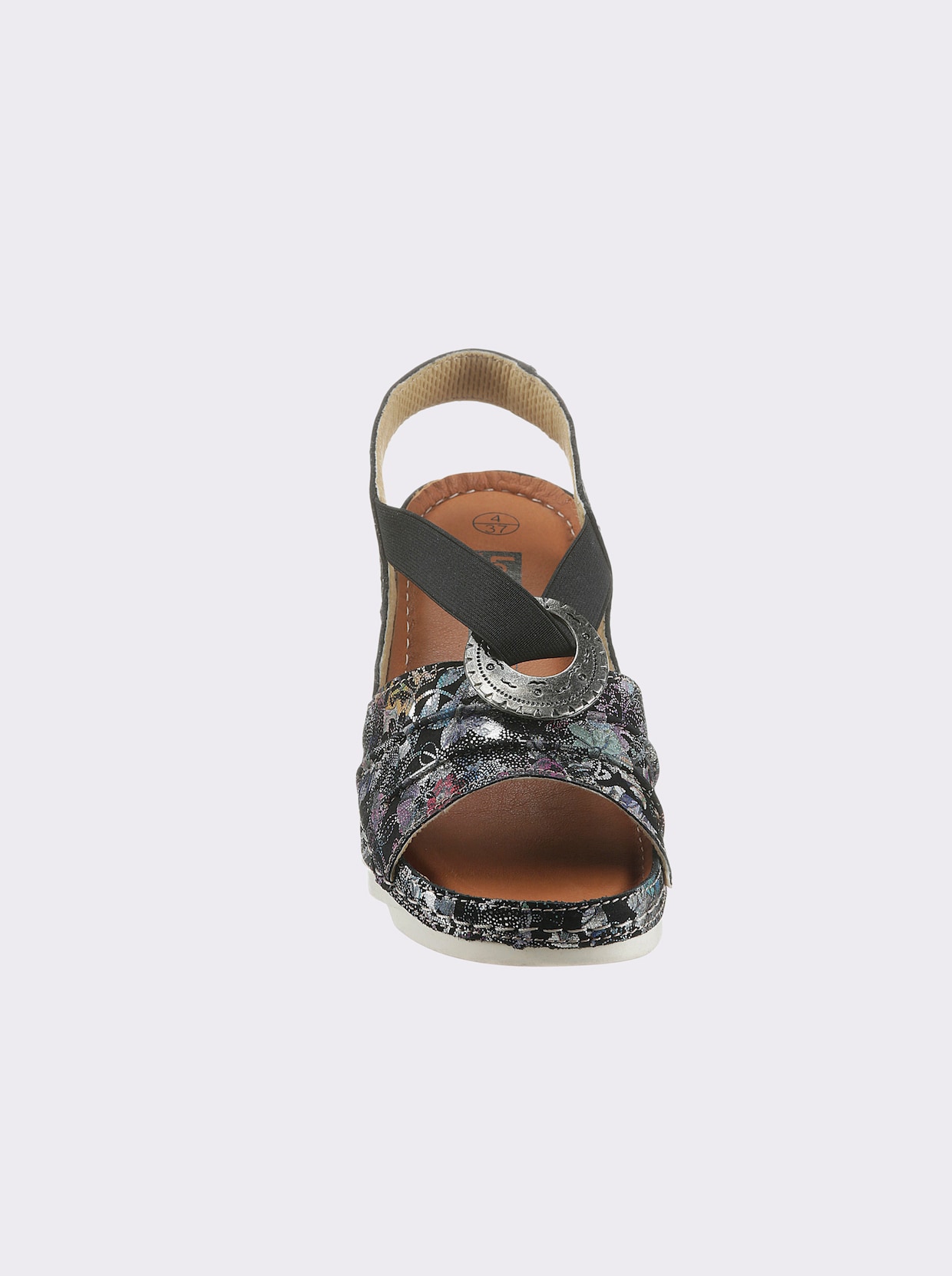 airsoft modern+ sandaaltjes - zwart geprint
