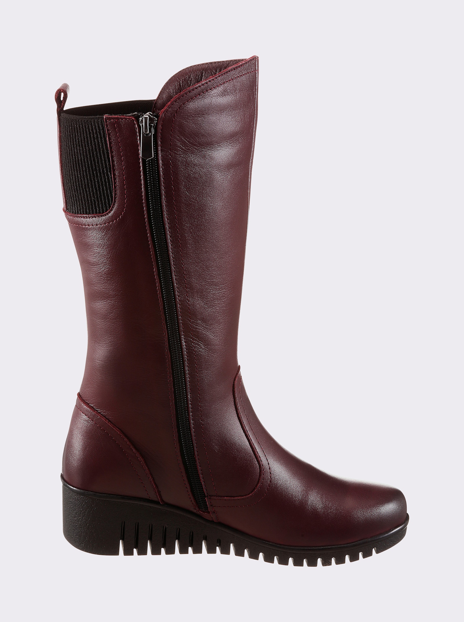 Gemini Stiefel mit flexibler Laufsohle - burgund