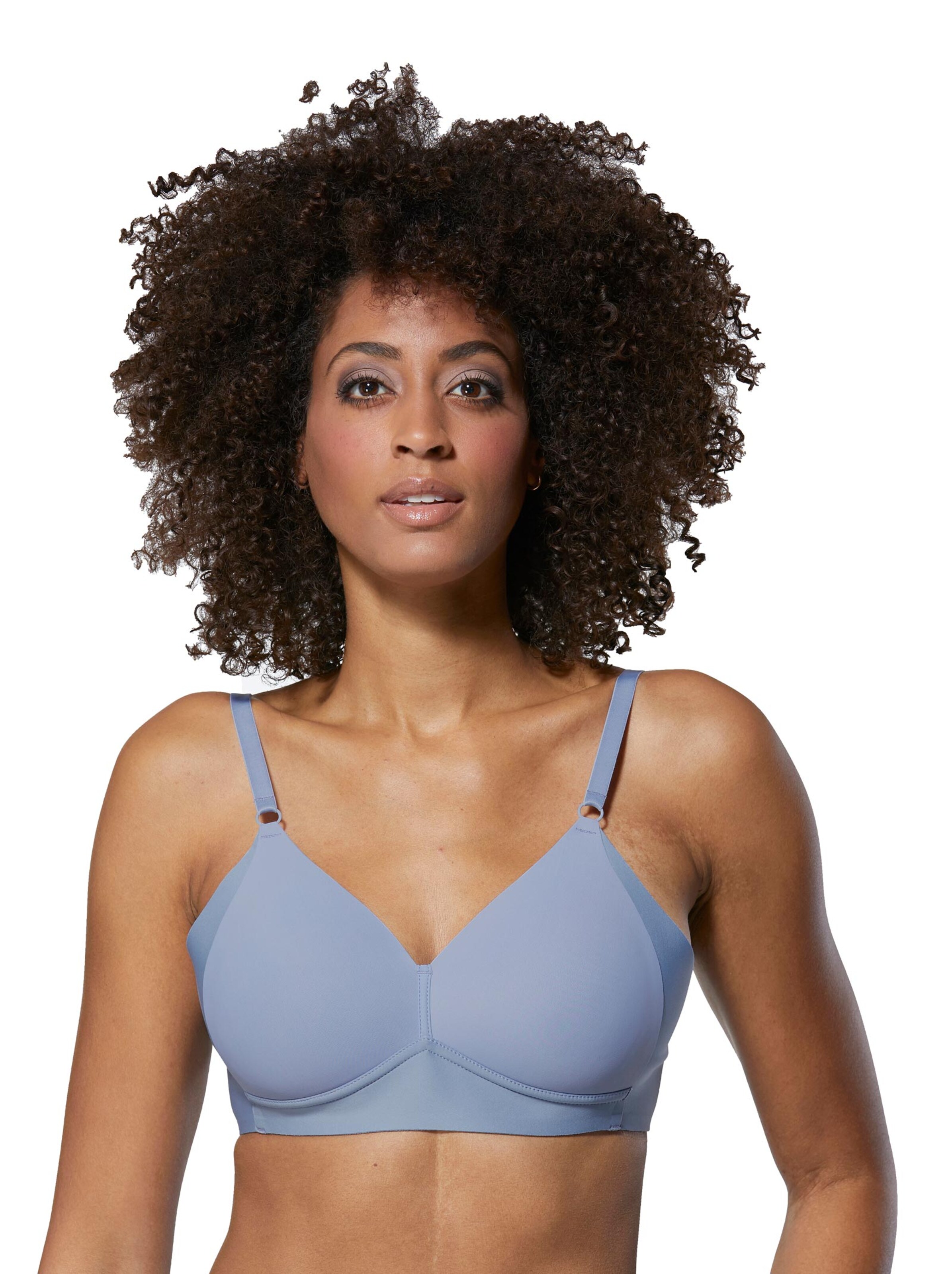 Naturana T-Shirt-BH ohne Bügel - bleu