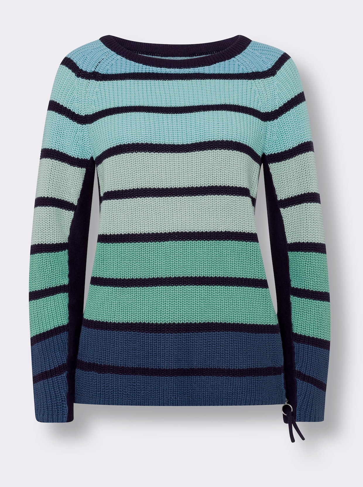 heine Gestreepte pullover - salie/marine gestreept