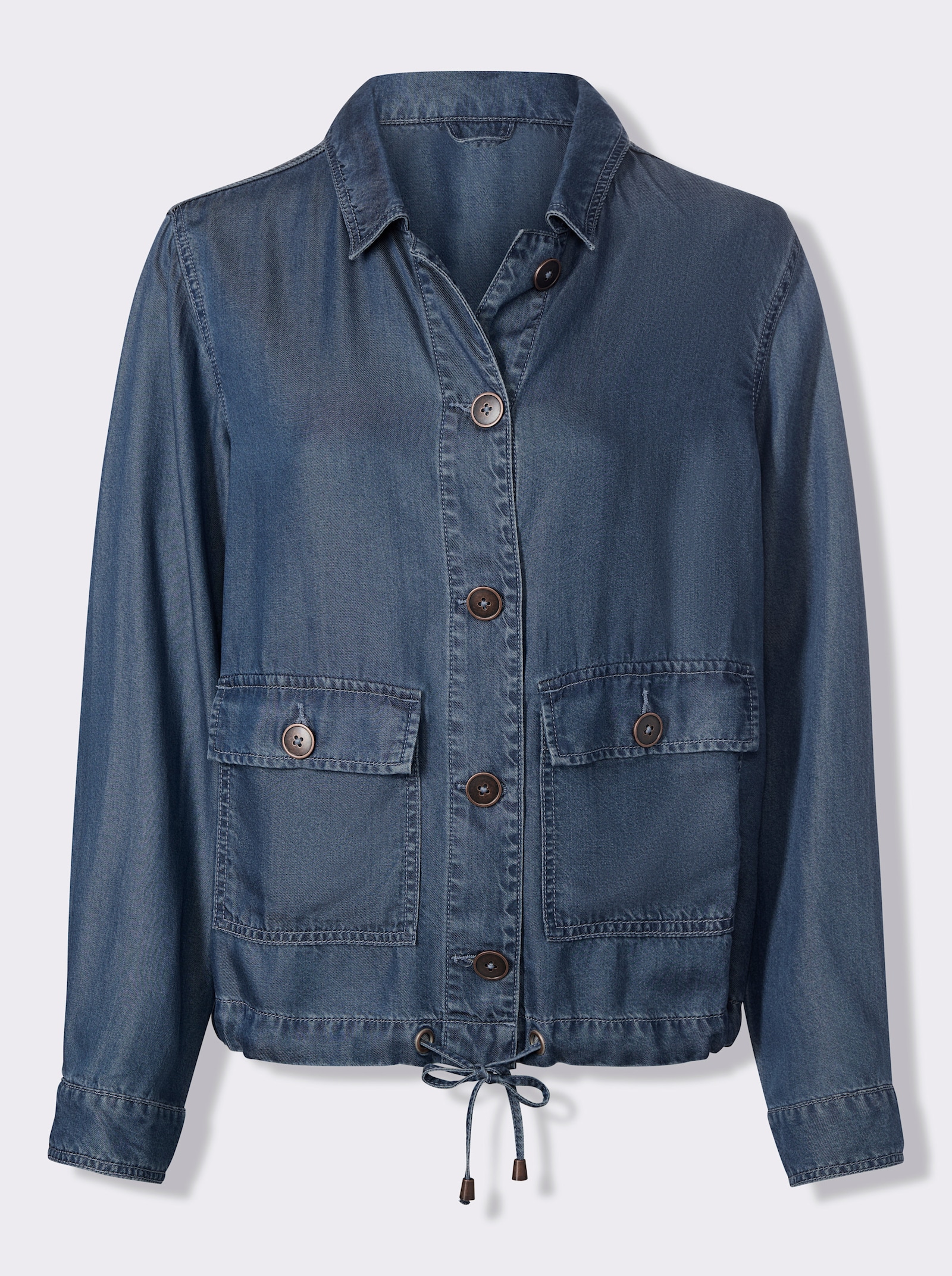 heine Freizeitjacke mit Cargo-Taschen - blue-bleached