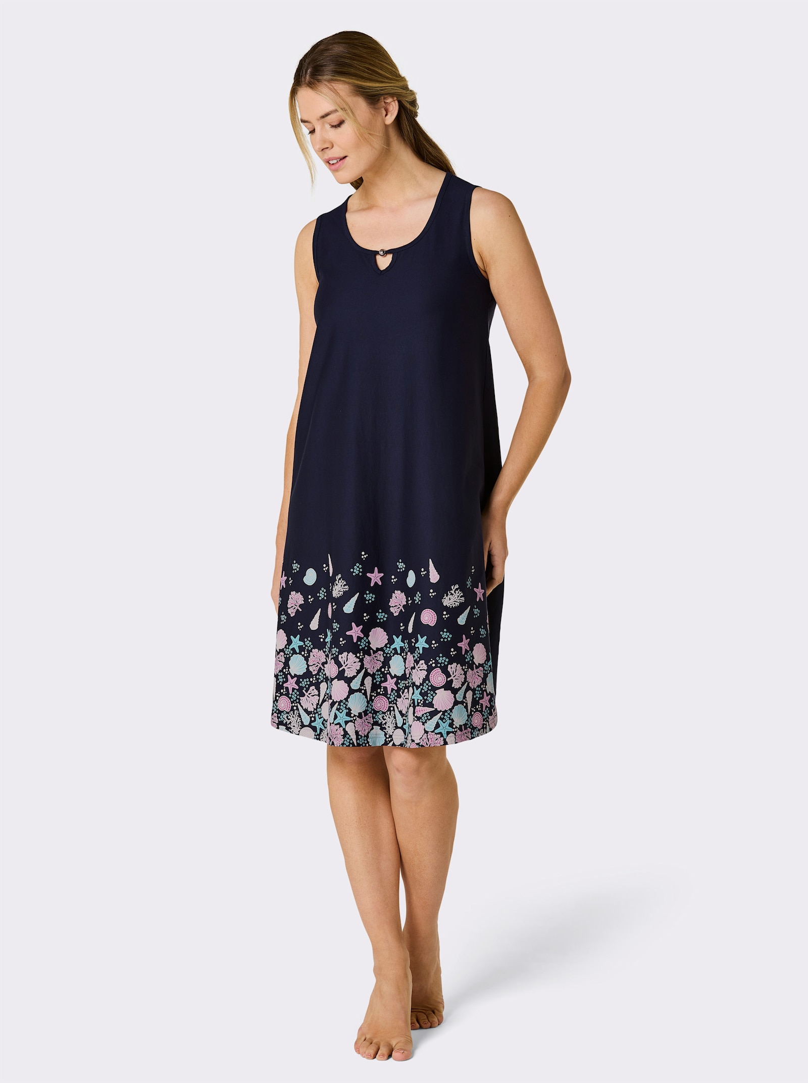 feel good Sommerkleid - marine-aqua