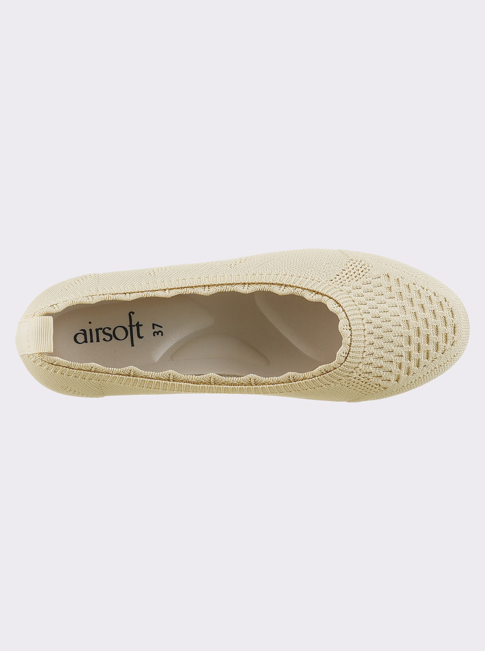 airsoft modern+ Slipper aus weichem Textil - beige