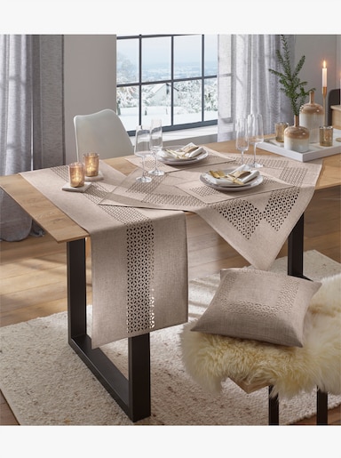 Tischdecke - beige