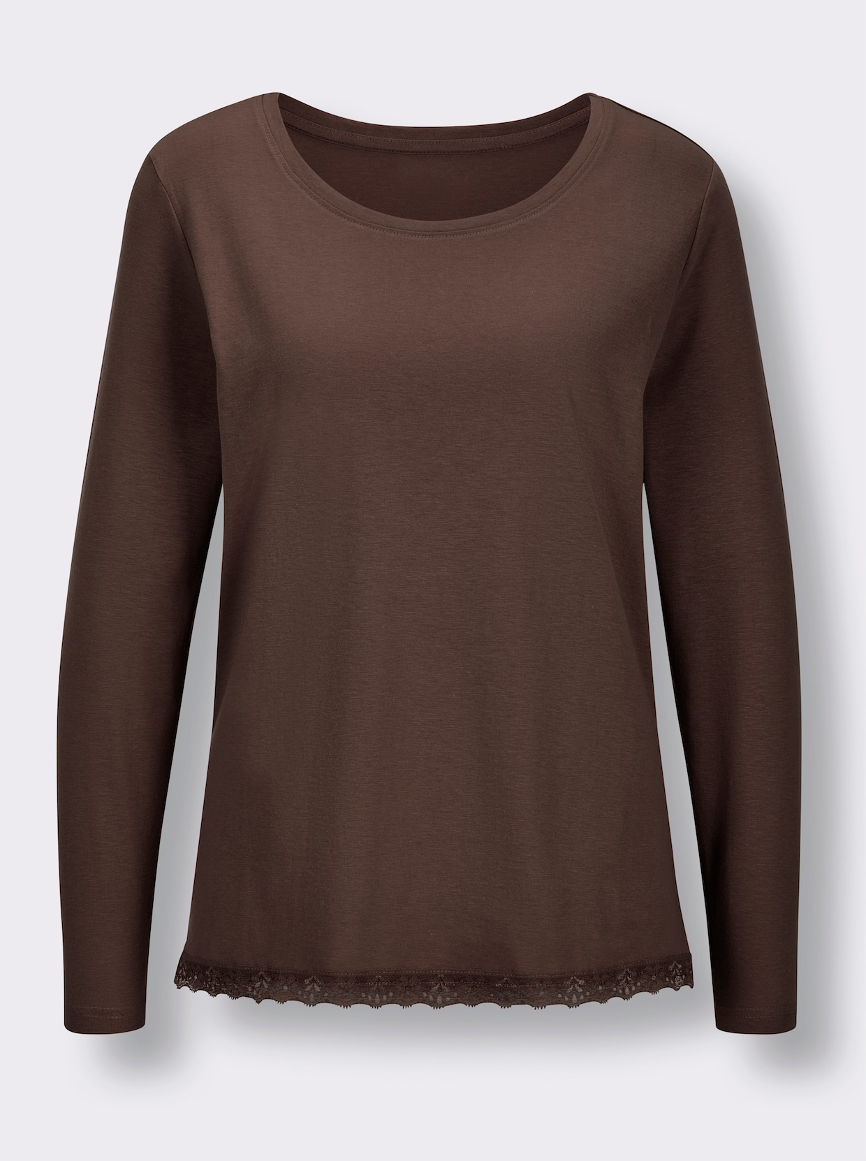 wäschepur Schlafanzug-Shirt - schoko