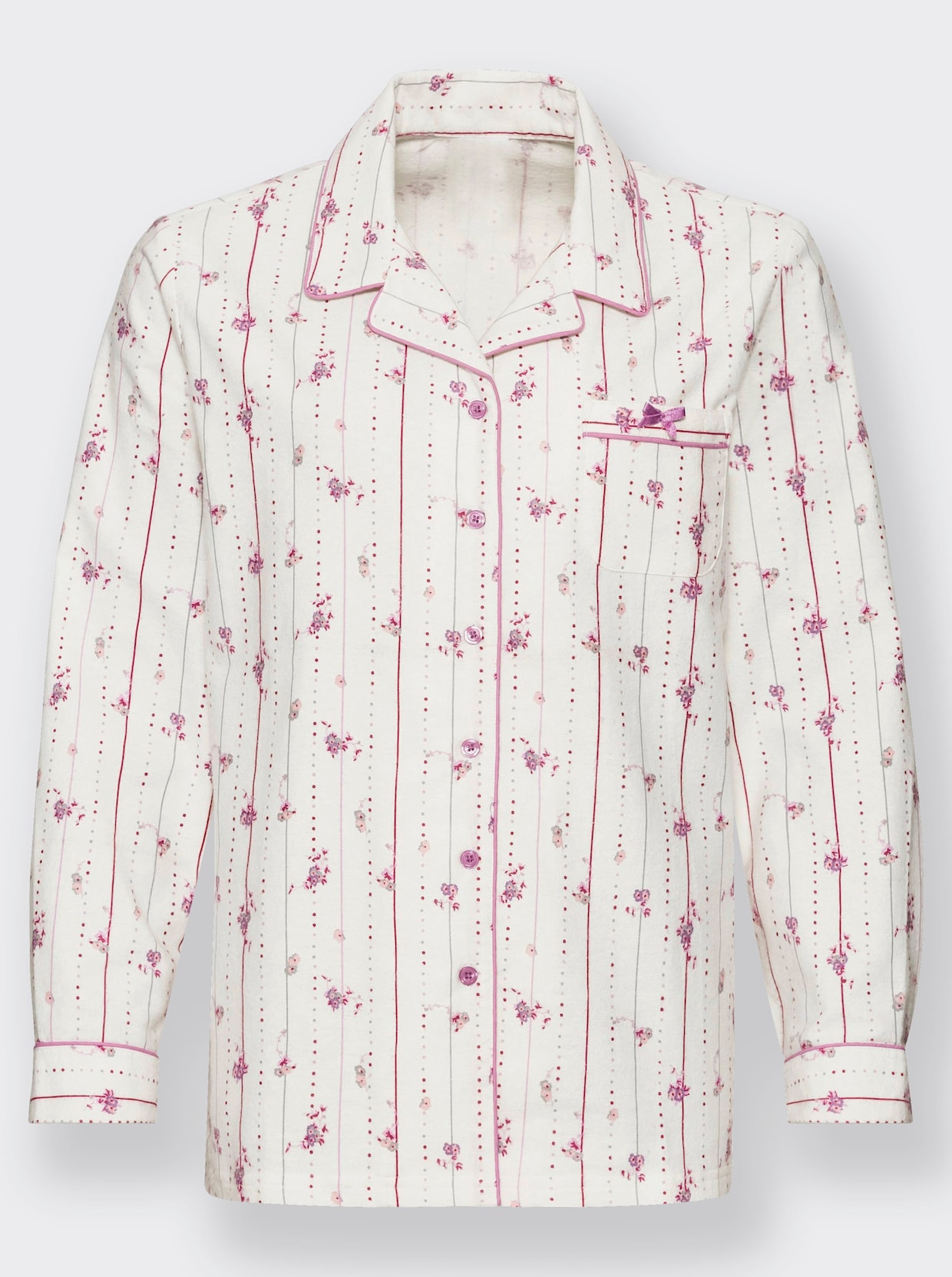 wäschepur Pyjama - weiss-rosé