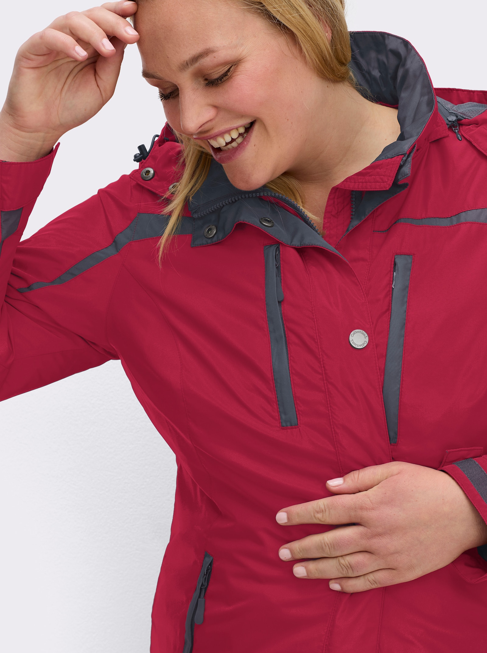 Funktionsjacke wind- und wasserabweisend - rot