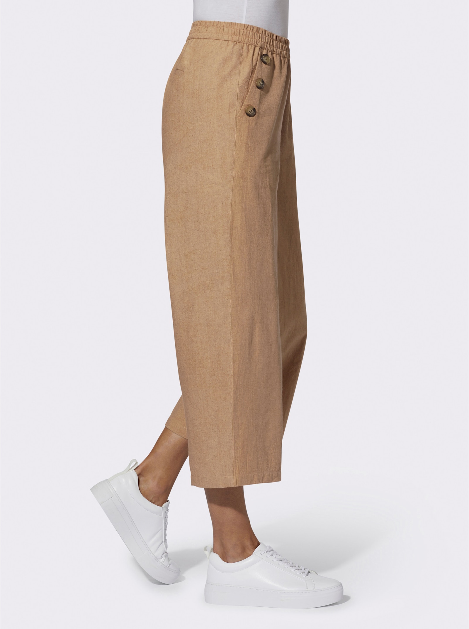 Culotte mit Dehnbund - camel
