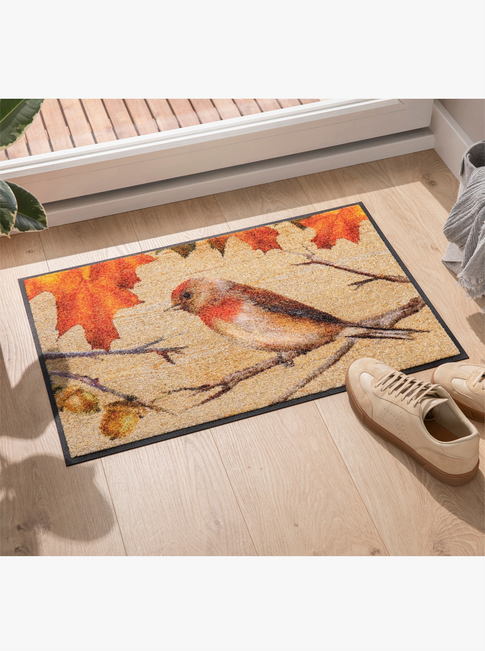 wash+dry by Kleen-Tex Voetmat - beige gedessineerd