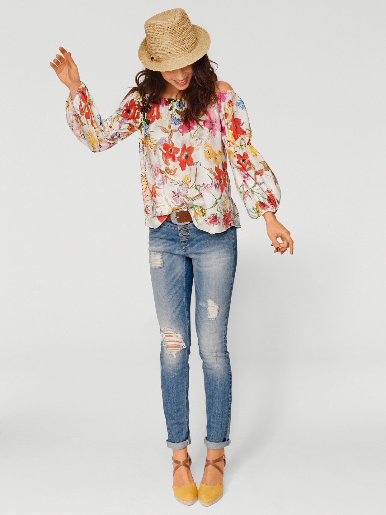 heine Druckbluse - bunt
