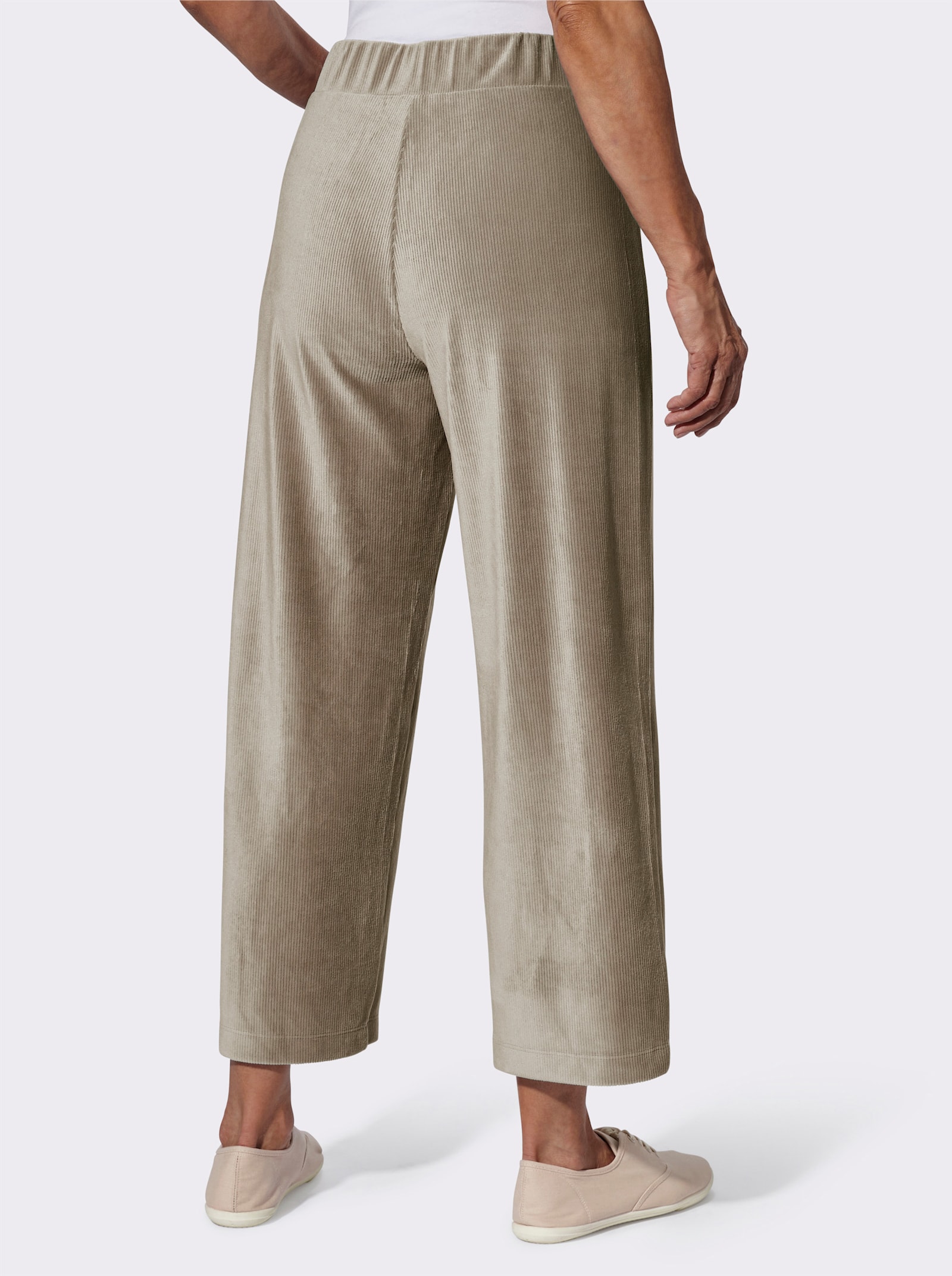 7/8-Hose mit Rundum-Dehnbund - taupe