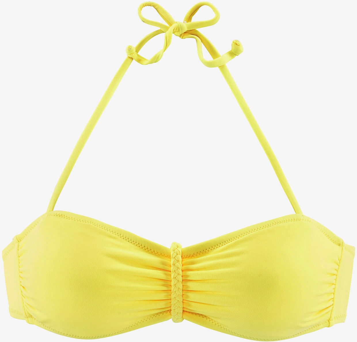 Buffalo Haut de maillot de bain bandeau - jaune