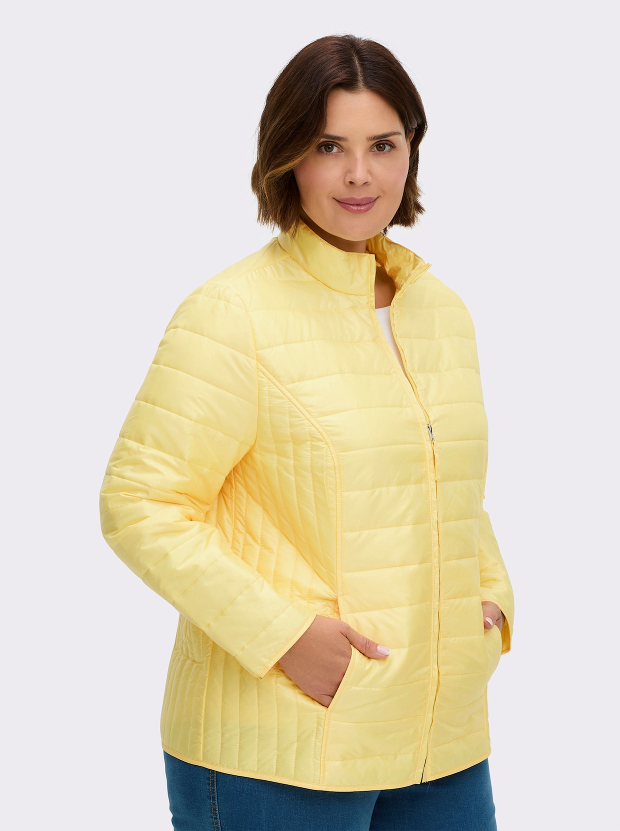 Steppjacke - zitrone