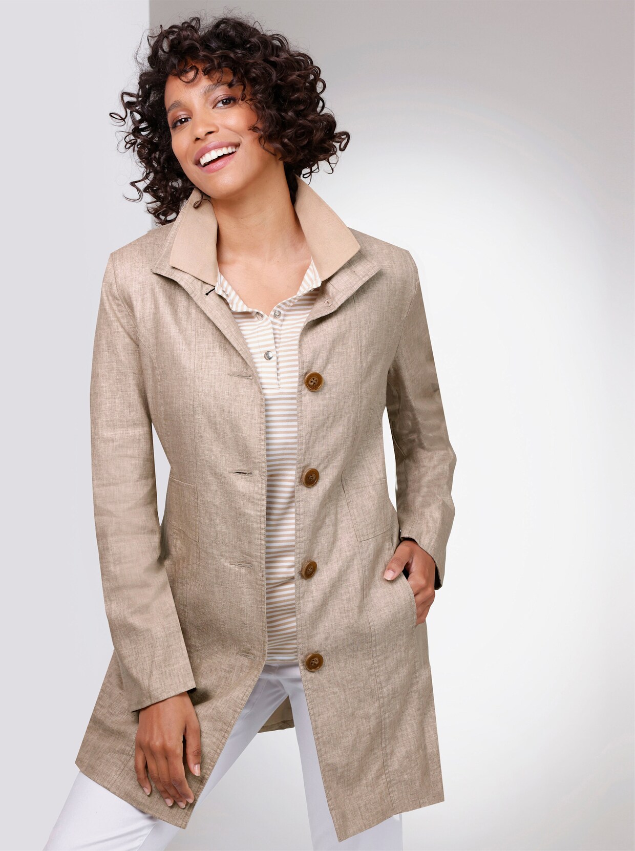 CREATION L PREMIUM Trenchcoat - sesam