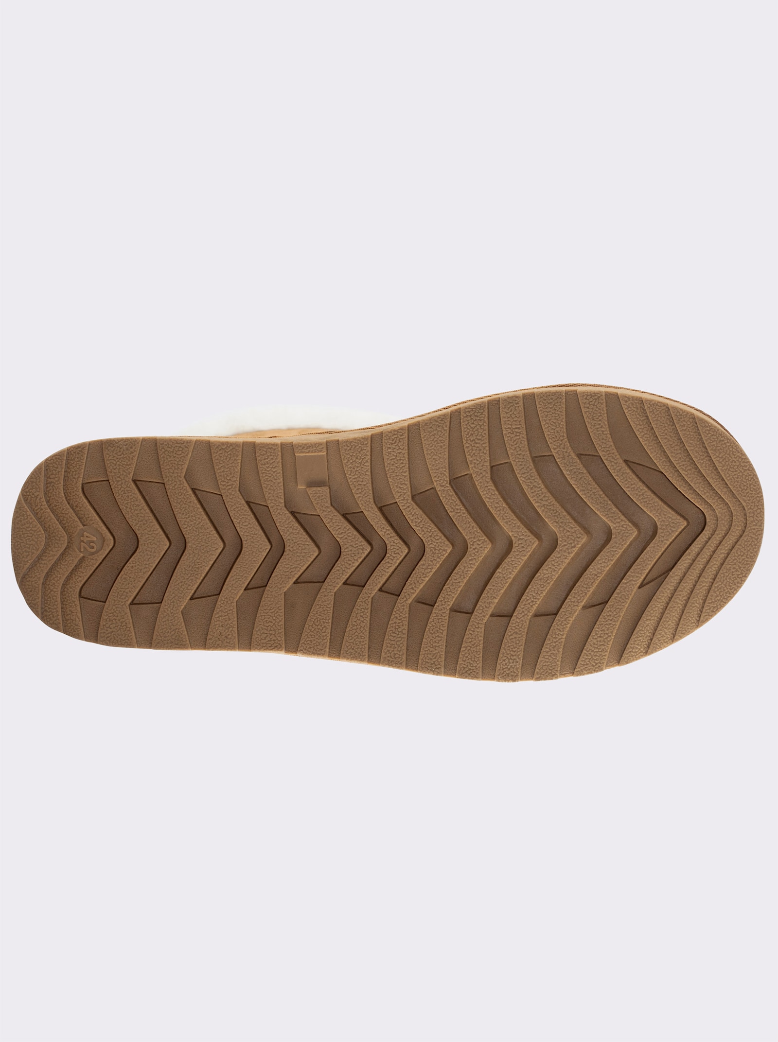 sheego Weitschaftstiefel in Veloursoptik - camel