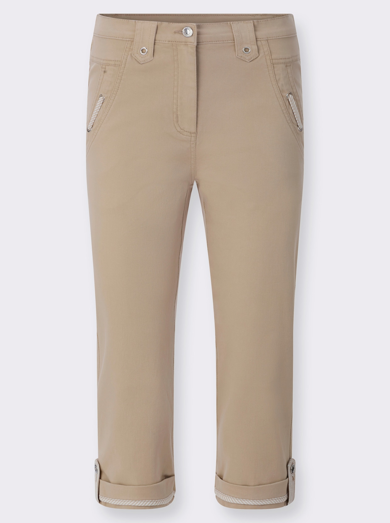 Caprijeans - beige