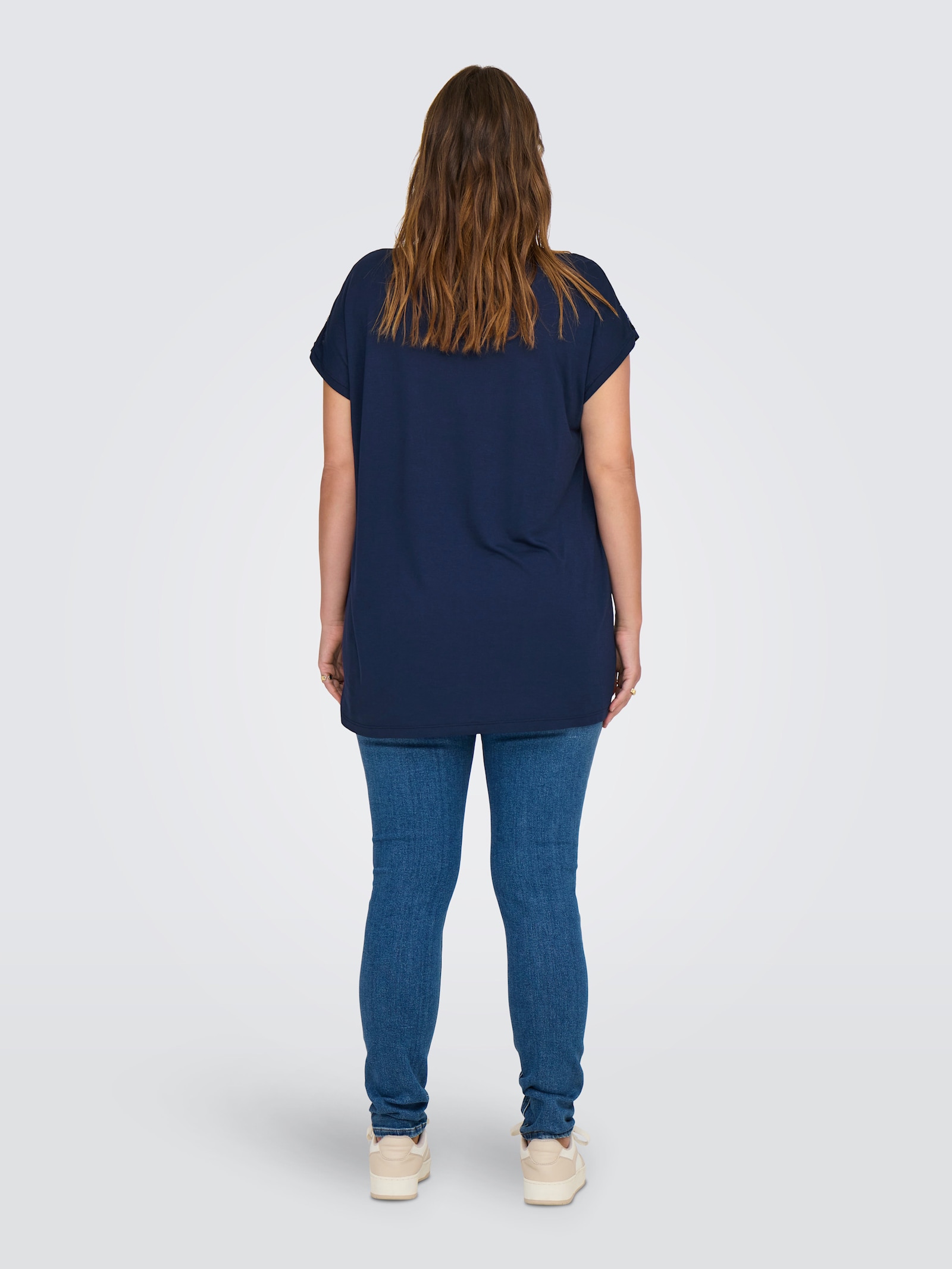 ONLY CARMAKOMA Spitzenshirt - naval academy