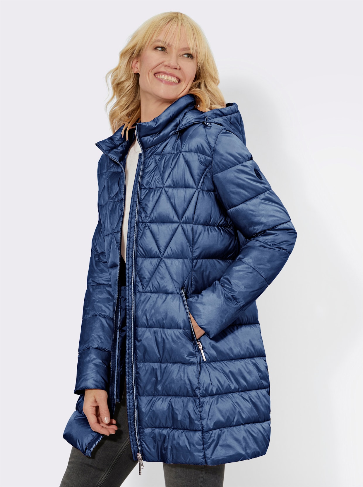 Green Goose Steppjacke - jeansblau