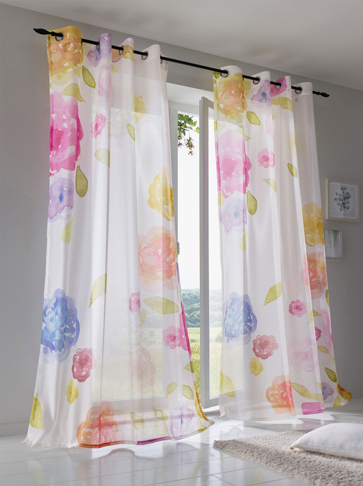 heine home Decoratieve vitrage - wit-gekleurd