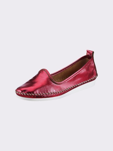 Andrea Conti Slipper - rot-metallic