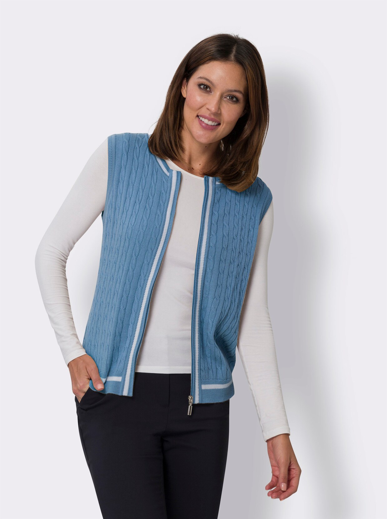 Vest - middenblauw