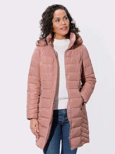 Veste longue - bois de rose