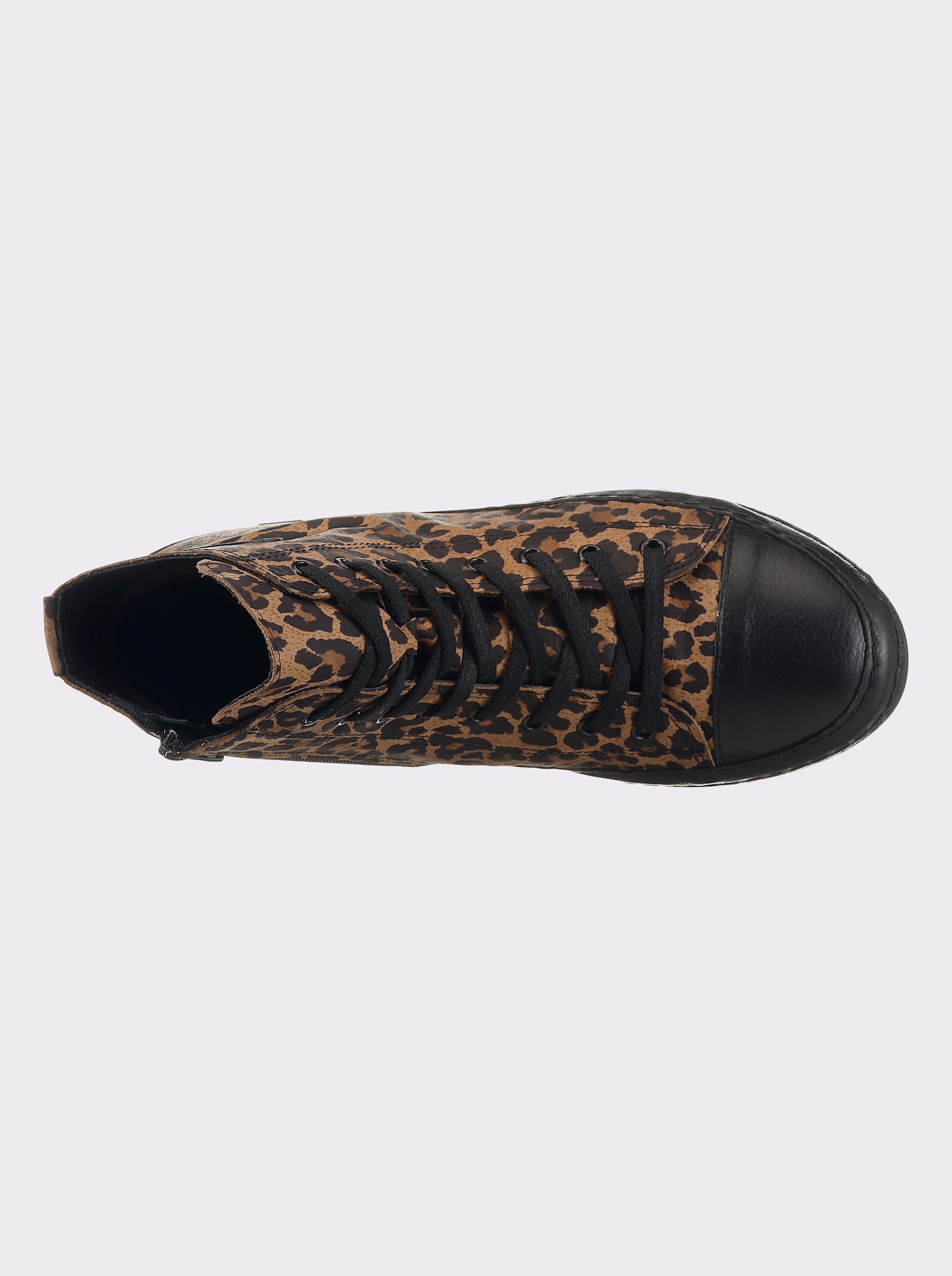 Andrea Conti Sneaker - schwarz-braun-leo