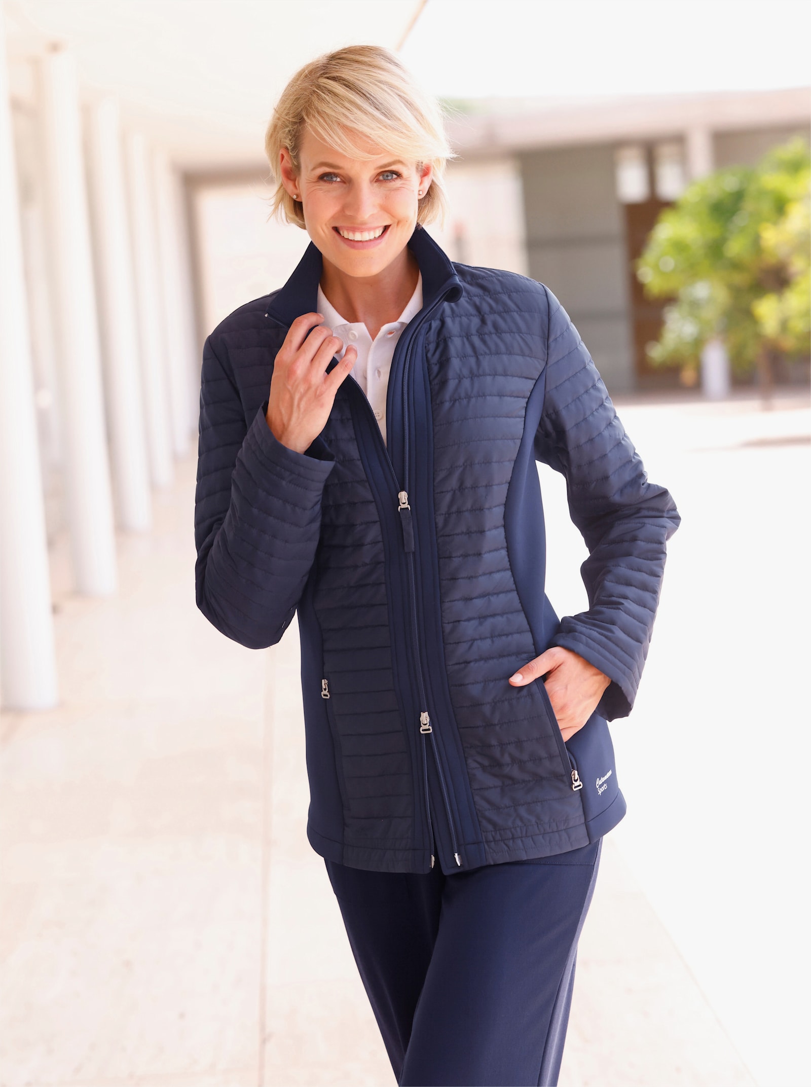 Catamaran Sports Steppjacke mit Scuba-Einsätzen - marine