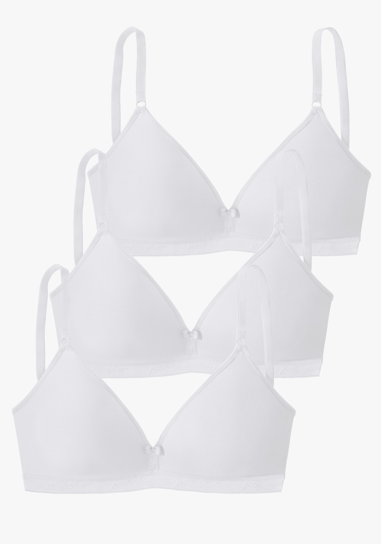 petite fleur Soft-BH - 3xweiß