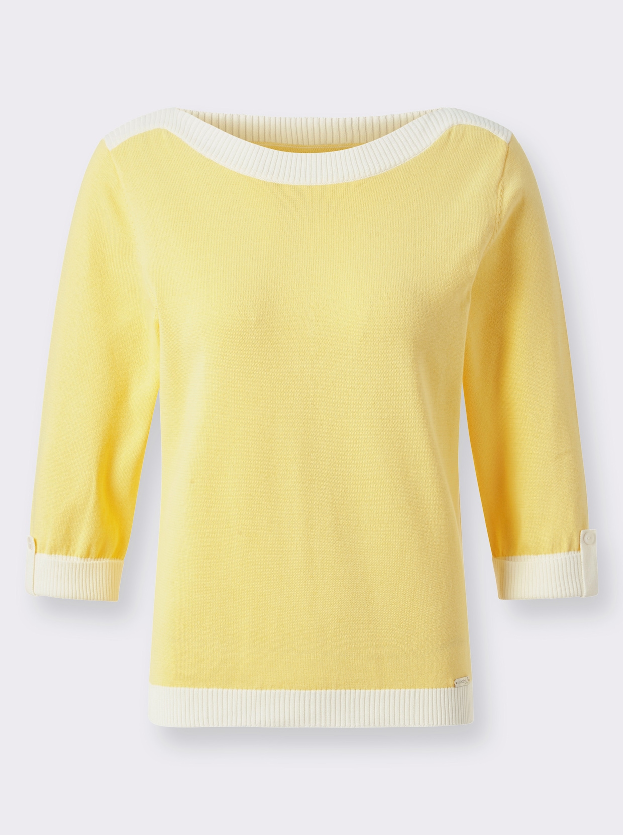 3/4 Arm-Pullover - zitrone