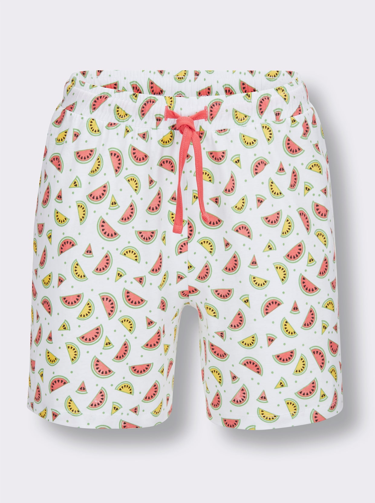 wäschepur Shorty's - geel/grapefruit bedrukt + wit/grapefruit