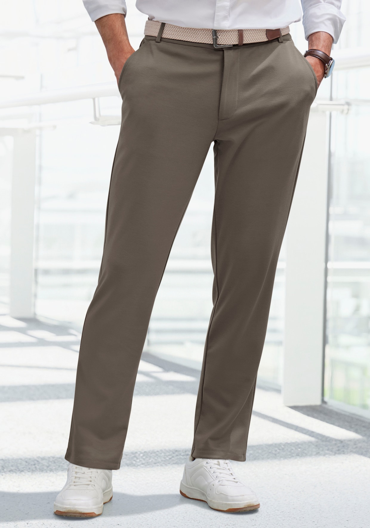 Stretch-Hose - taupe