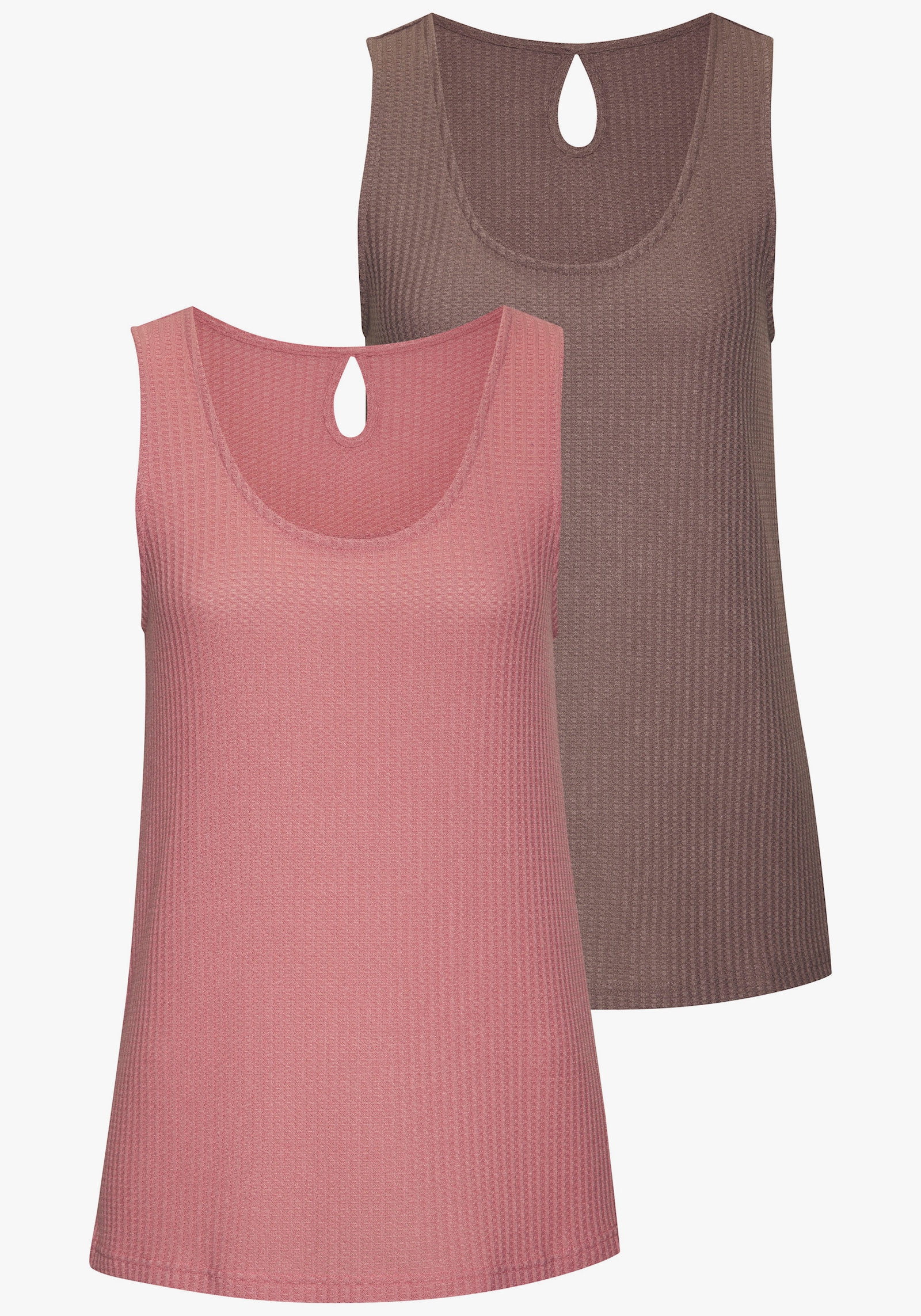 Vivance Trägertop - taupe, rose