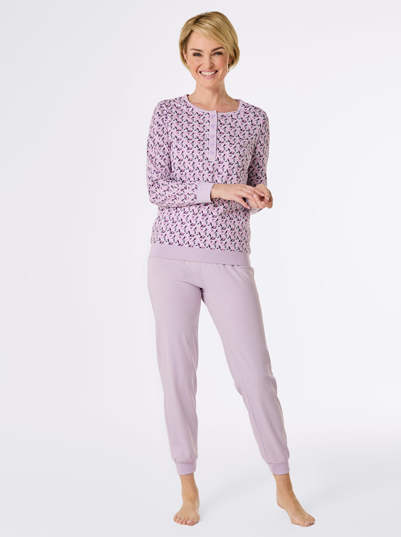wäschepur Schlafanzüge - flieder + apricot
