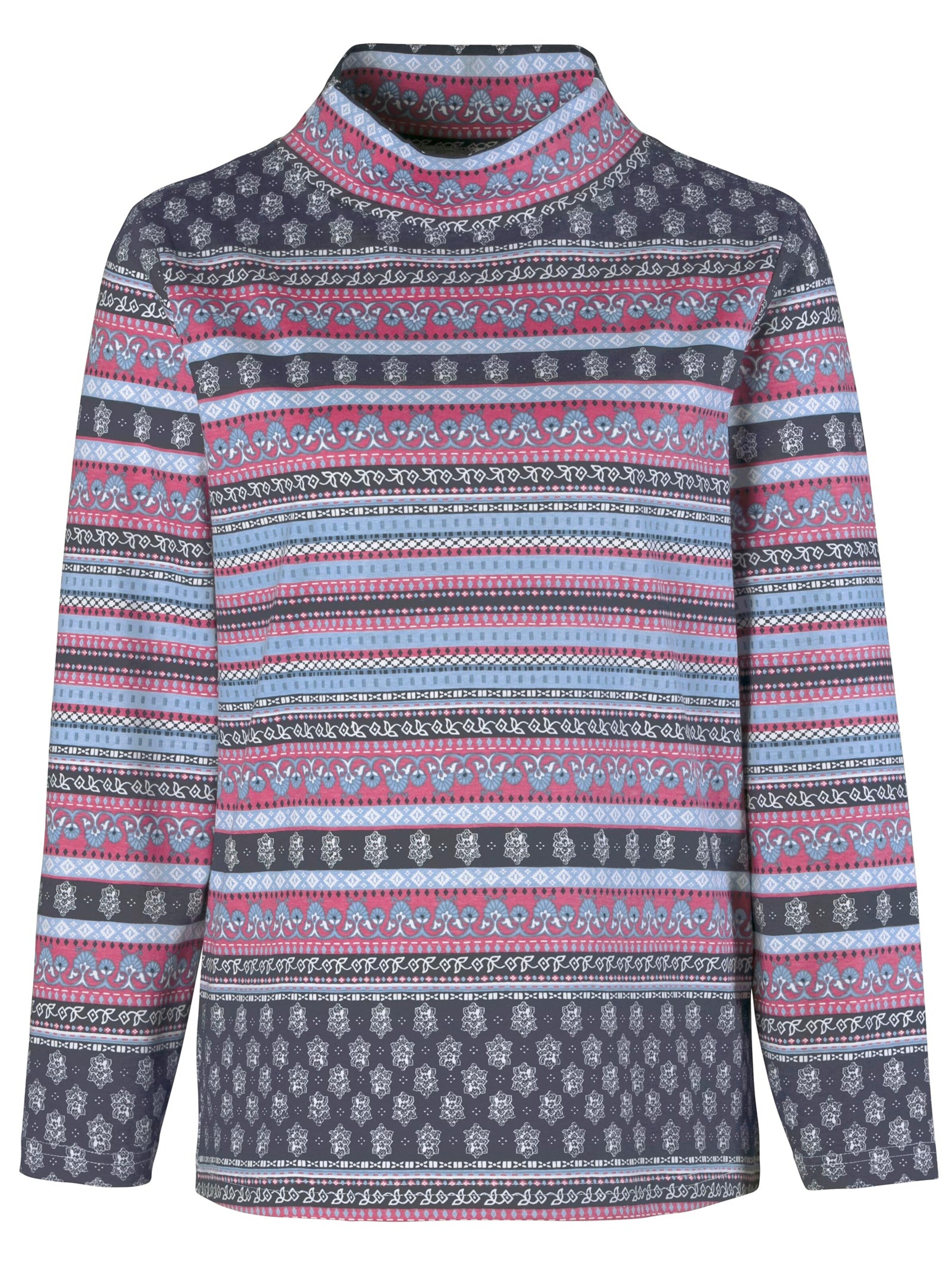 Shirt - rosé-gestreift